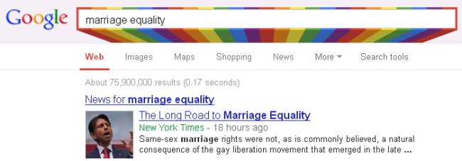 2013-look Google rainbow search box
